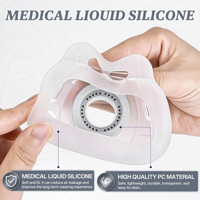 Replacement Silicone Cushion Compatible with AirFit F40 Frame, Soft Silicone