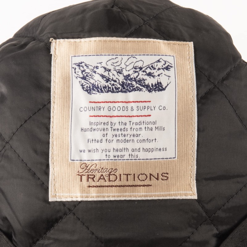 Heritage Traditions Wool Blue Tweed Panel Peak Newsboy Cap Hat,