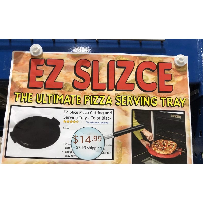 EZ Slice Brand New EZ Slice Pizza Cutting Guide And