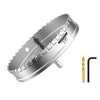 Mollom (7-1/4''|184mm) Heavy Duty Carbide Hole Saw with 2 Pilot
