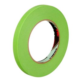 3M 401+ High Performance Masking Tape, 0.50 Inch x 60 Yards, Green