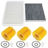 Engine & Cabin Air Filter & 3 Pack Oil Filters
