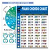 JINWEE Piano Chord Chart Poster, 1 Pcs Piano Chord Chart