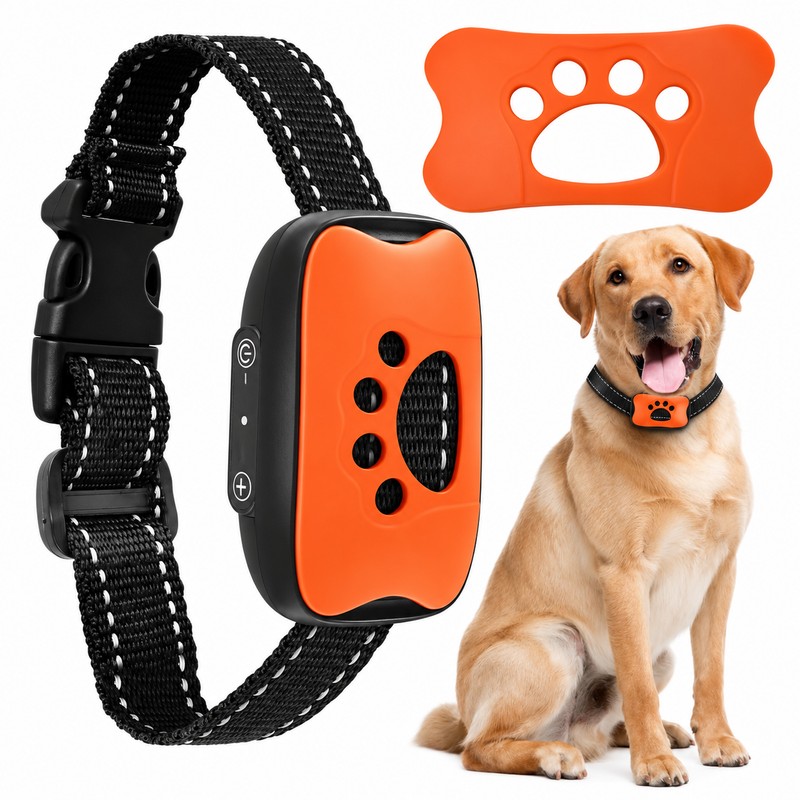 Dog Bark Deterrent Collar for Training – USB Rechargeable Ultrasonic