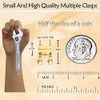 Qulltk Necklace Clasp Layering Jewelry Clasp 18K Gold and Silver