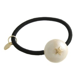 VINGTAINE H7035 Mini Star Cotton Pearl Hair Elastic (S) Simple Star Hair Accessory