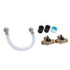 RV Water Heater by Pass Kit, 12 Inch Reinforced Hose