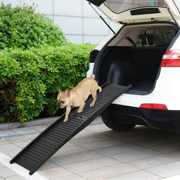 ZJMTOCYU Folding Dog Ramp Lightweight and Portable, Non-Slip Design for