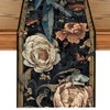Bird and Floral Table Runner 13x72 Inch, Elegant Nature Design