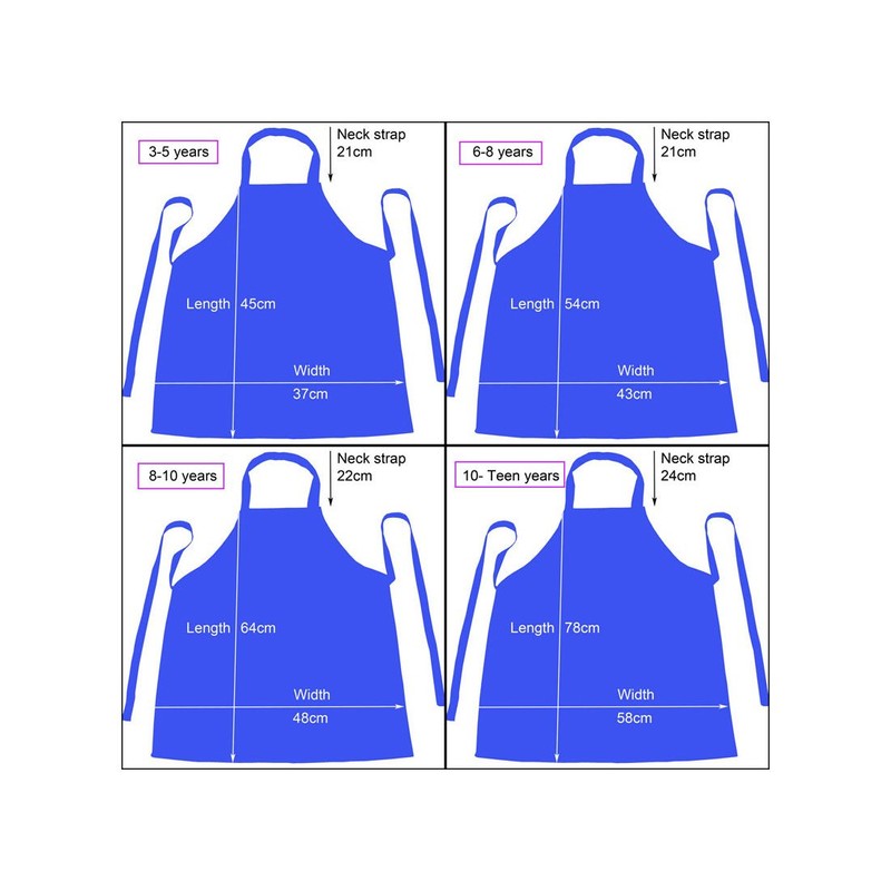 Children’s Apron – for cooking and baking (10-12 years, Red)