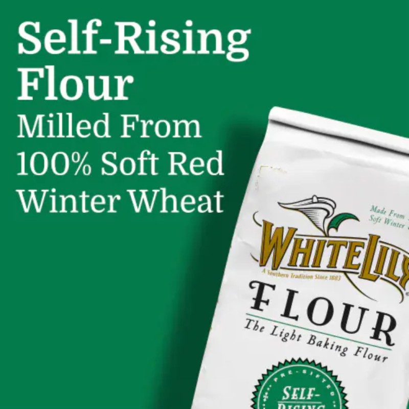 White Lily Self-Rising Bleached Enriched Pre-Sifted Flour, 32 Ounce