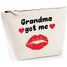 Hippowarehouse Grandma Got Me printed make up cosmetic wash bag 18x19x9cm