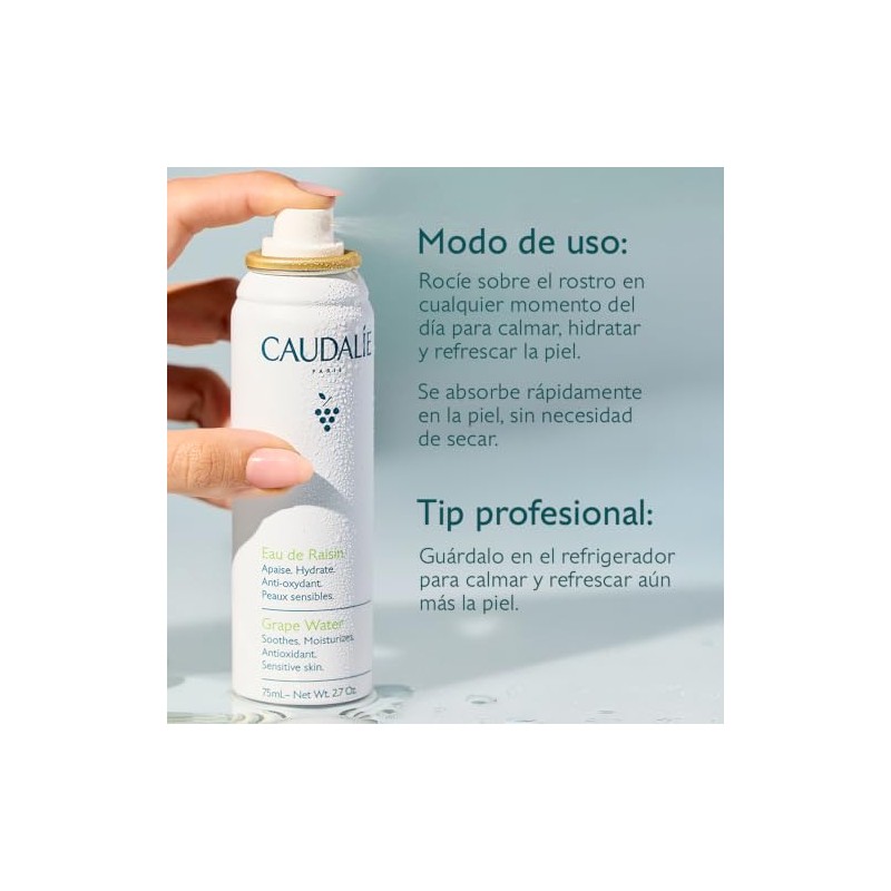 Caudalie Agua de Uva Bruma Facial, 75 mL