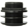 Lifegard Aquatics 1-1/2-Inch FPT x Slip Standard Threaded Bulkhead, Black