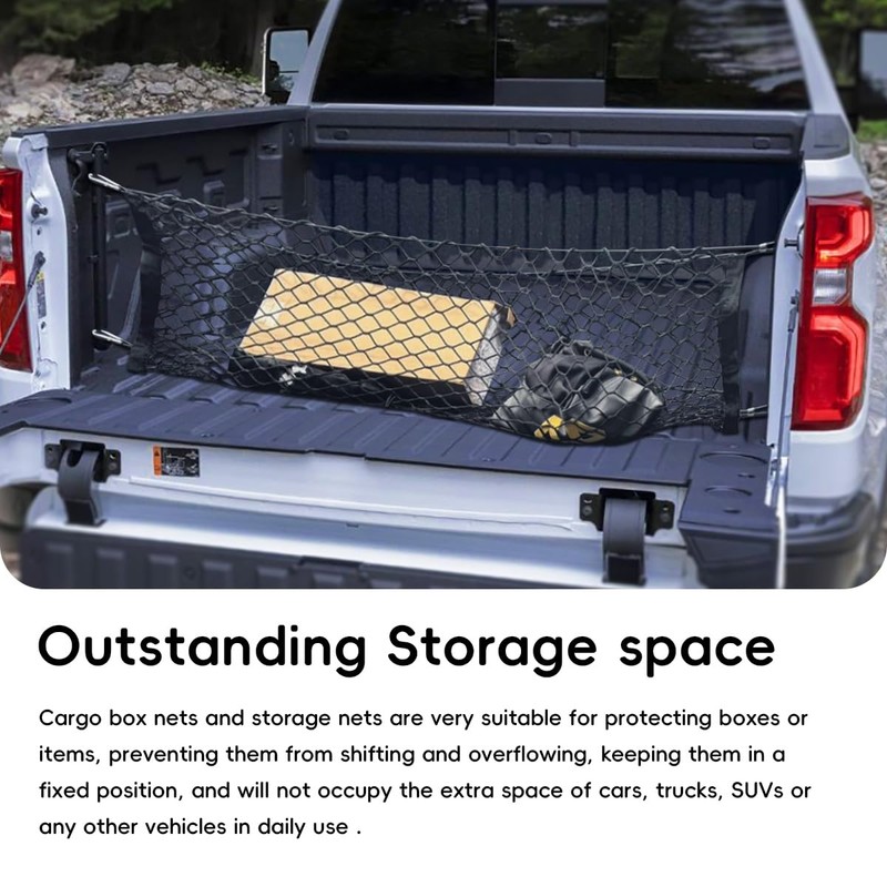 MARCHFA Truck Bed Cargo Net Compatible for 2013-2021 2022 2023