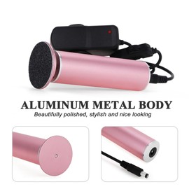 Electric Foot File Hard Skin Remover, Professional Electric Foot Sander Pedicure Tools (Adjustable Speed) with 60 Sandpaper Discs and Clean Brush for Dry Dead Skin Cracked Heels Calluses (Gray)