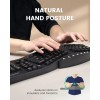 Perixx Periboard-512 Ergonomic Split Keyboard Natural Design Black [Brand New]