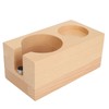 Wooden Coffee Tamper Station Stable Prevent Slip Coffee Tamper Holder
