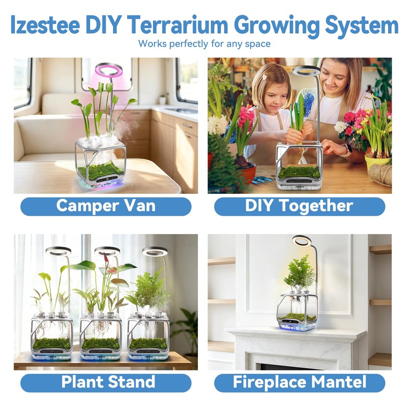 Aeroponics Growing System DIY Kit with Plant Grow Light for