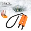 Ice Fishing Safety Pick Stainless Steel Orange Retractable Ice Awls