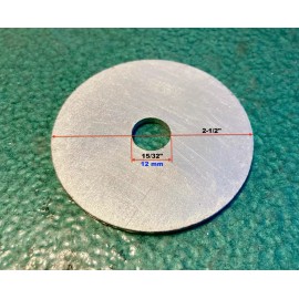 Unbranded Fender Flat Washer 15/32” X 2-1/2” X 7/64” (7/16" Bolt) Zinc Plated Steel. Qty 2