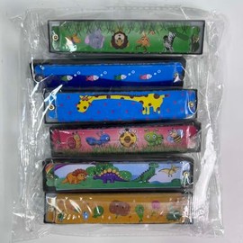 6 PCS Harmonica for Kids, Cartoon Harmonicas with16 Holes for Kids Birthday Party Favors, Beginner Musical Instrument