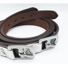 Aces Equine Non Stretch Stirrup Leathers Stitched with Nylon Brown