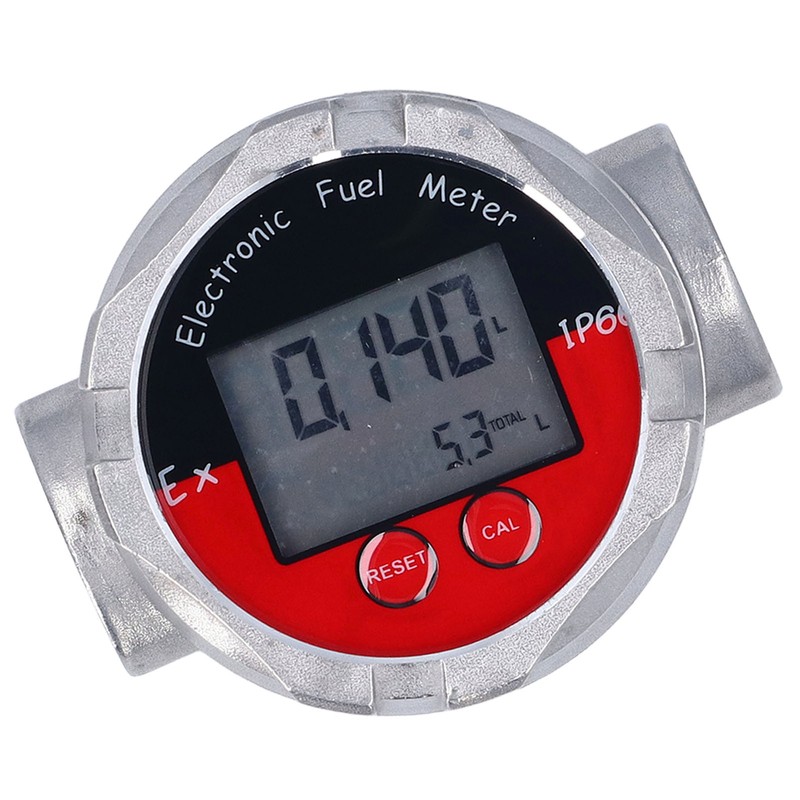 1 Inch Flow Meter LCD Display Digital Turbine Flow Gauge