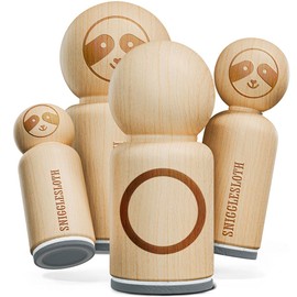 Circle Outline Rubber Stamp for Stamping Crafting Planners - 1-1/4 Inch Large