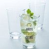 GRAVURZEILE Leonardo Water Glass with UV Print - in Anti-Stress