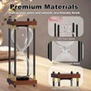 Empty Hourglass Fillable, Wooden Frame DIY Sand Timer, 10 Inch