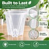 Clear Orchid Pots, 4 inch, 10-Pack
