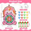 Vicloon Velcro Dartboard Children, Dart Throwing Game Children's Dart Game