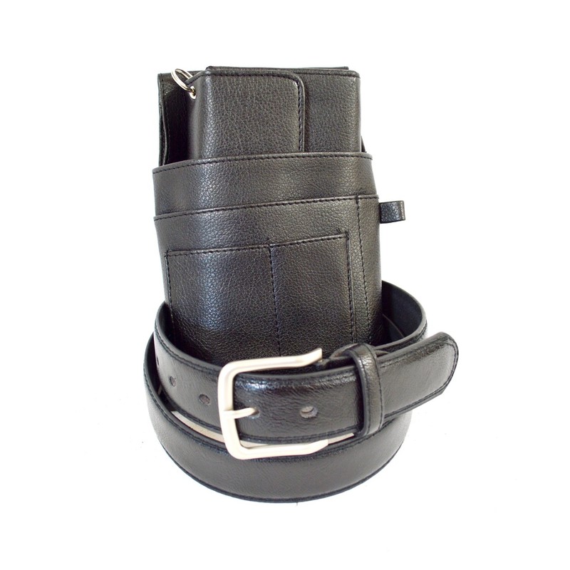 Waiter Set 4 Pieces Leather Wallet Colt Chain and Belt