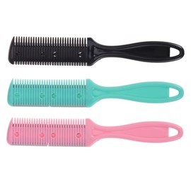 Healeved 9pcs Hair Thinning Comb Styling Comb Double-sided Hair Thinner Safe Razor Practical for Shortening Styling