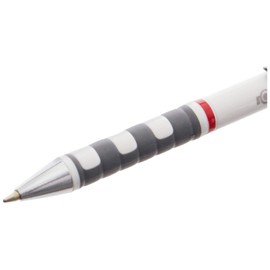 Rotring Tikky Lightweight Ballpoint Pen with Rubberised Grip - White Barrel