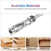 SpeTool Spiral Flush Trim Router Bit 1/4 Inch Shank Double