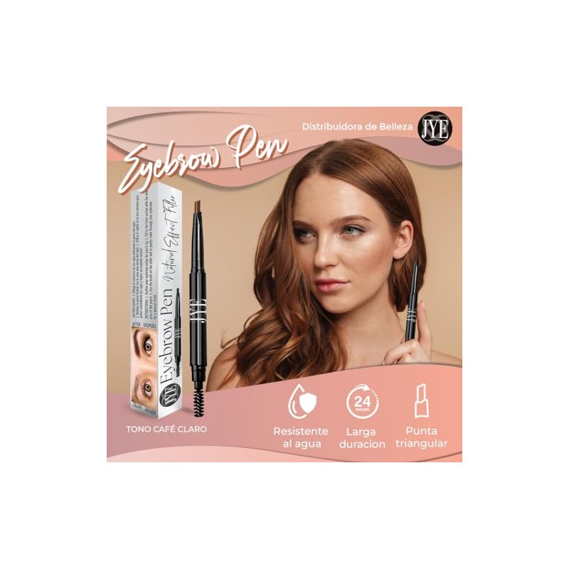 JYE Lapiz Definidor de Cejas, Delineador de Cejas, Impermeable larga