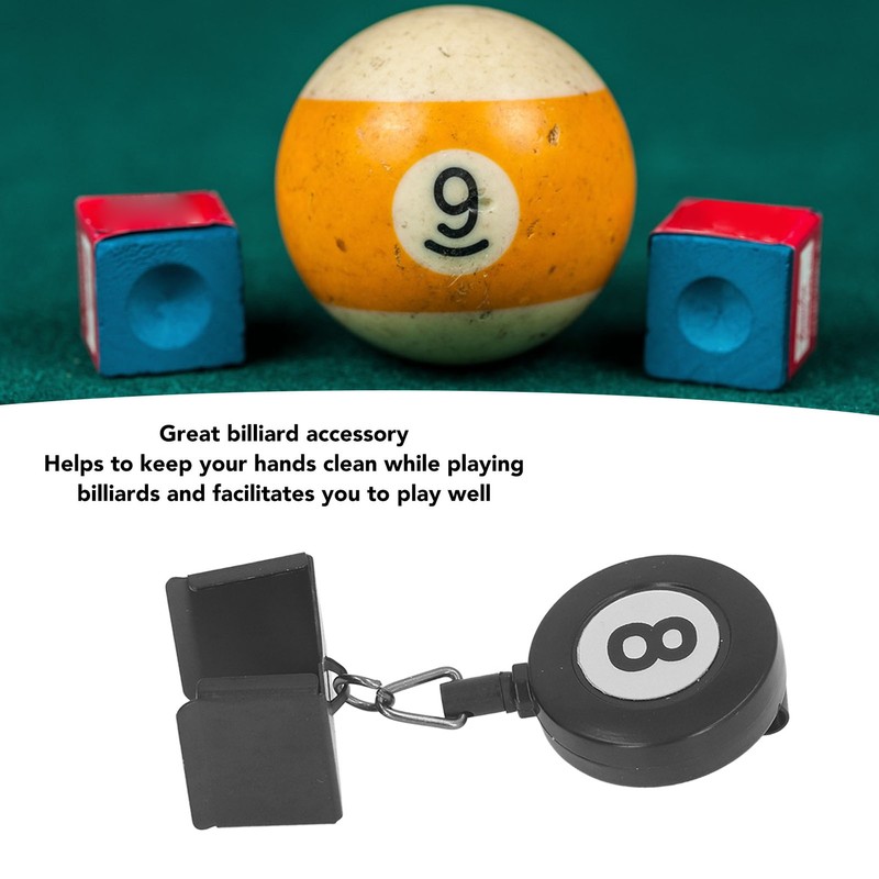 Billiard Cue Chalk Holder Metal Retractable Pocket Pool Cue Chalk