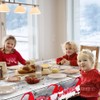 Gukasxi Christmas Table Cloth Rectangular Christmas Tablecloth Grey Xmas Table