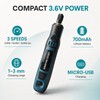3.6V Cordless Mini Rotary Tool 3-Speed USB Rechargeable Grinder