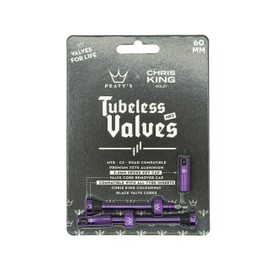 Peaty's x Chris King (MK2) Tubeless Valves, 60mm, Violet