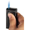 Visol Infinity Gunmetal Carbon Fiber Double Jet Cigar Lighter