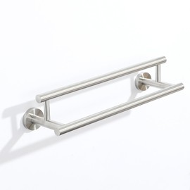 Alise Double Towel Bar Polished Chrome,12" Towel Racks for Bathroom Wall Mounted,Bathroom Towel Rack SUS304 Stainless Steel Bathroom Towel Holder Quick Drying Hand Towel Holder Towel Bar for Walls