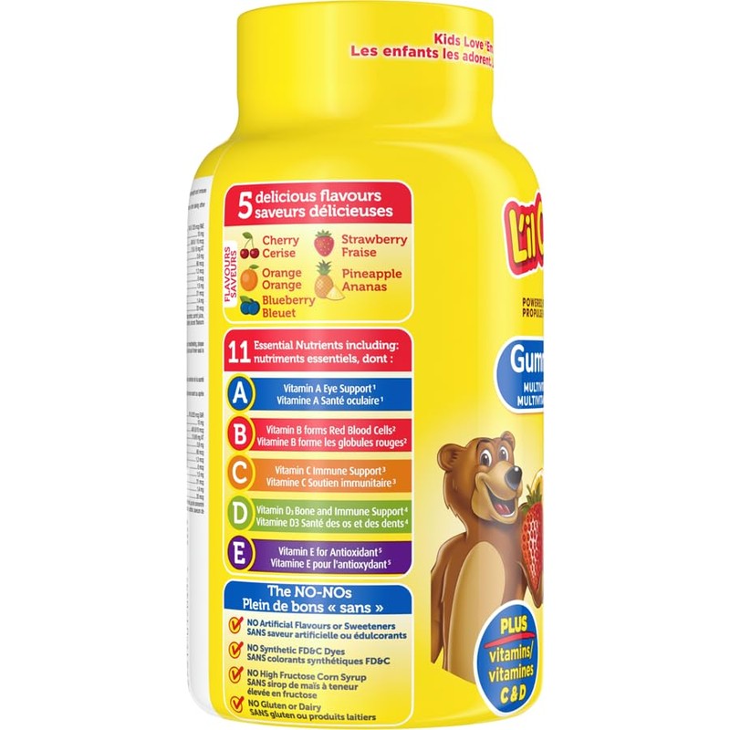 L’il Critters Gummy Vites, Naturally Sourced Multivitamin Gummies Plus Vitamins