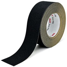 S&X Anti Slip Tape Black 5cm x 18.3m Outdoor Steps Waterproof High Traction Grip Tape for Stairs Floors Ramps