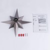 VILUXY Flush Mount Ceiling Light, Satin Nickel Star Light Fixtures