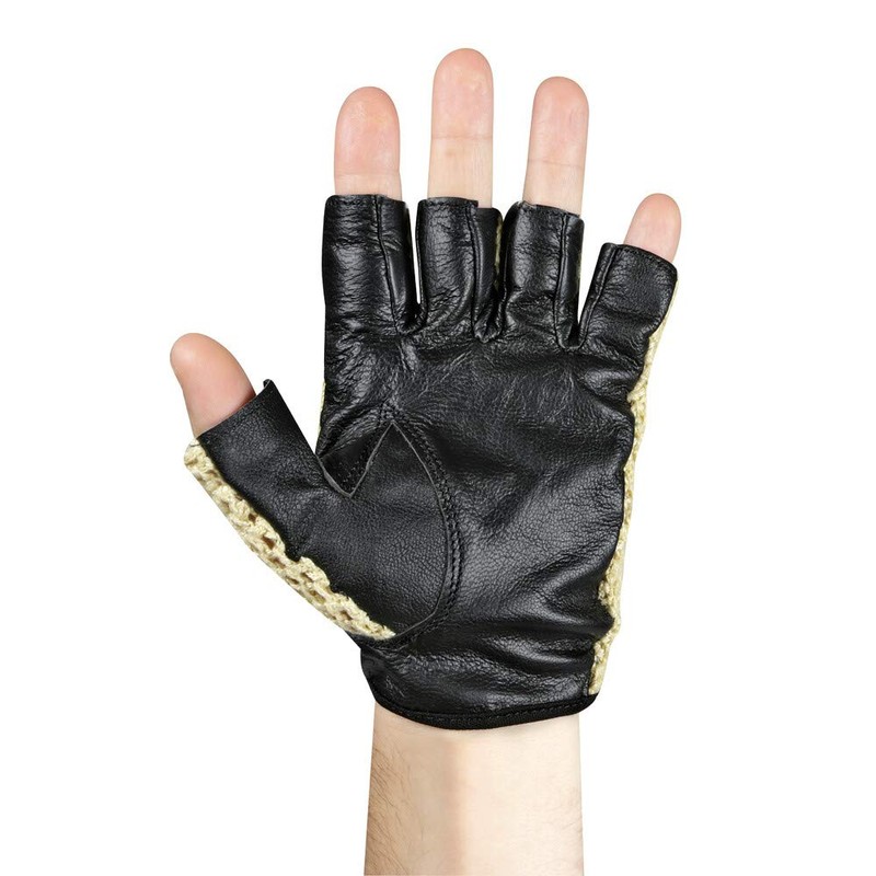 Lampa Pilot-1, Half-Finger Driving Gloves – M – Black
