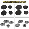 Vexillaris 8PCS Gas Stove Burner Caps Set Comaptible for SABAF