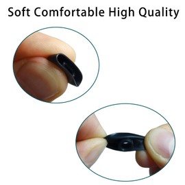 Silicone Earbuds Tips for Powerbeats Pro2 Replacement Ear Tips 10 Pairs XL/L/M/S/XS - Compatible with Beats Studio Buds/Beats Fit Pro/Solo Buds, Black